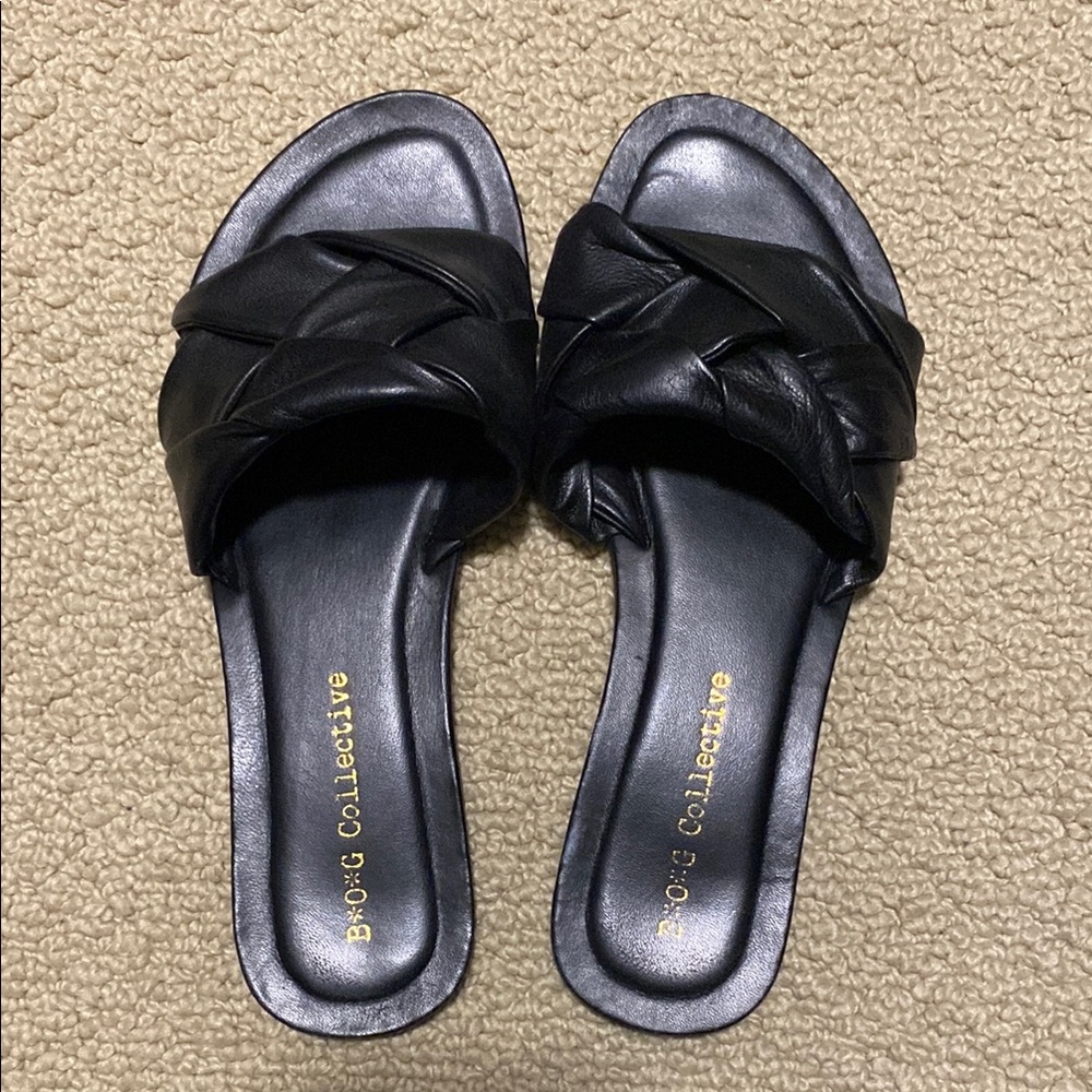 Black Slide Sandals size 7